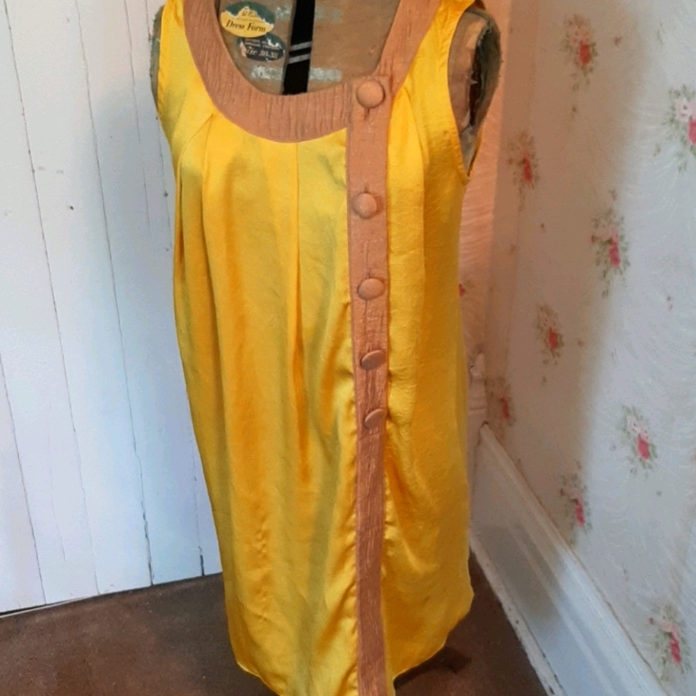 Collective Clothing yellow shift dress
